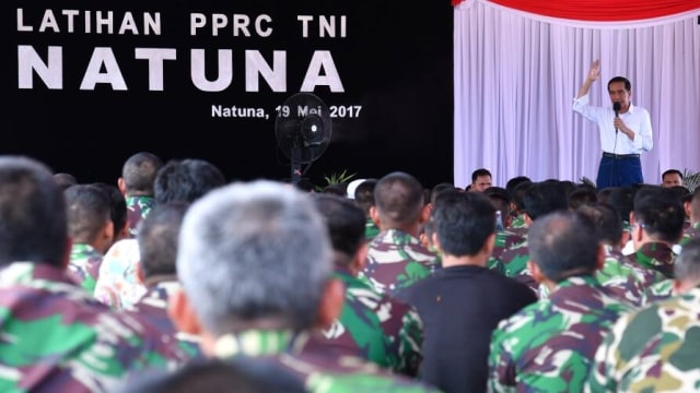 Presiden Joko Widodo di Natuna, Kepulauan Riau (Foto: Dok. Biro Pers, Media, dan Informasi Sekretariat Presiden)