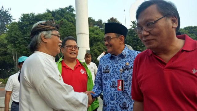 Djarot di acara Jalan Lintas Kebangsaan. (Foto: Nadia Jovita/kumparan)