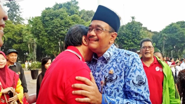 Djarot di acara Jalan Lintas Kebangsaan. (Foto: Nadia Jovita/kumparan)