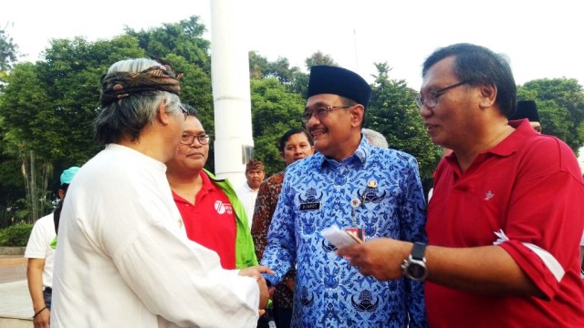 Djarot di acara Jalan Lintas Kebangsaan. (Foto: Nadia Jovita/kumparan)