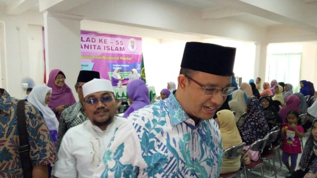 Anies Baswedan di Klender. (Foto: Aprilandika Hendra/kumparan)