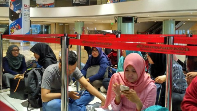 Antrean festival musik Seoul Talk Concert. (Foto: Nikken Anggun Nurani/kumparan)