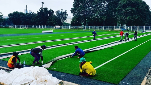 Lapangan Sepak Bola ABC di GBK (Foto: Dok. Kementerian PUPR)