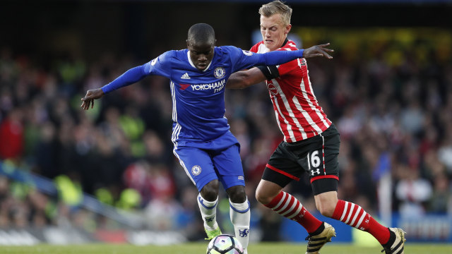 Kante pada laga melawan Southampton. (Foto: John Sibley/Reuters)
