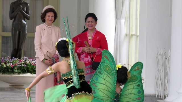 Iriana Jokowi dan Ratu Swedia (Foto: Yudhistira Amran/kumparan)