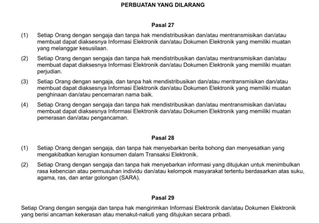 Pasal Sisipan UU ITE (Foto: Istimewa)