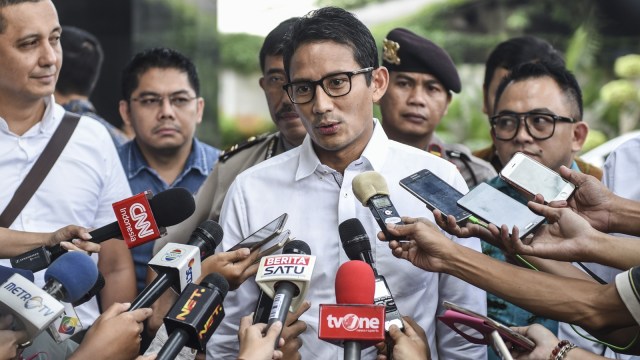 Sadiaga Uno Foto: Antara/Hafidz Mubarak A