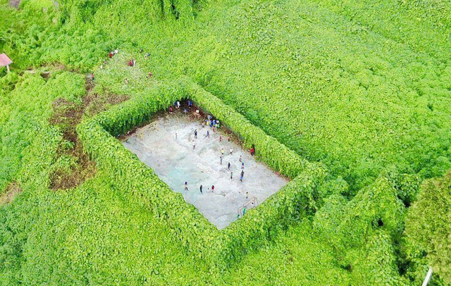 Lapangan Futsal di Nabawan (Foto: Harimau Malaya/Facebook)