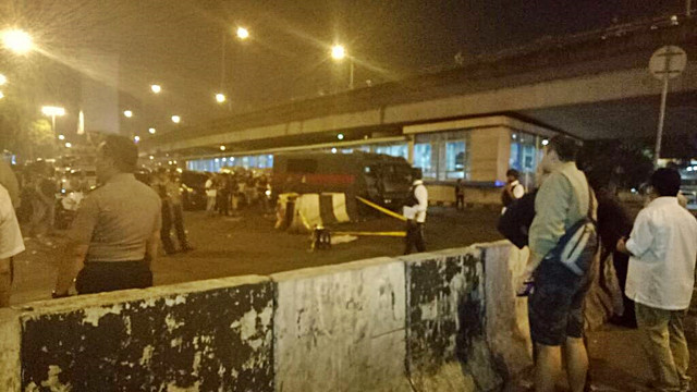 Jihandak tiba di TKP (Foto: Ainul Qalbi/kumparan)