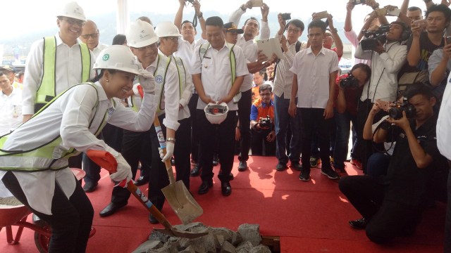 Groundbreaking Dermaga Eksekutif di Merak, Cilegon (Foto: Novan Nurul Alam/kumparan)