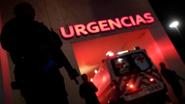 Polisi di Meksiko sedang berjaga (Foto: REUTERS/Jose Luis Gonzalez)