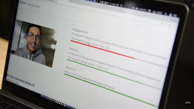 Teknologi analisis wajah Nestor. (Foto: Dr. Marcel Saucet Officiel/YouTube)