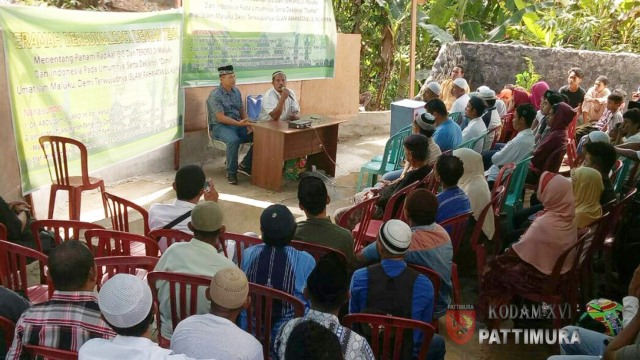 Ceramah deradikalisasi di Maluku (Foto: Dokumentasi Kodam Pattimura)