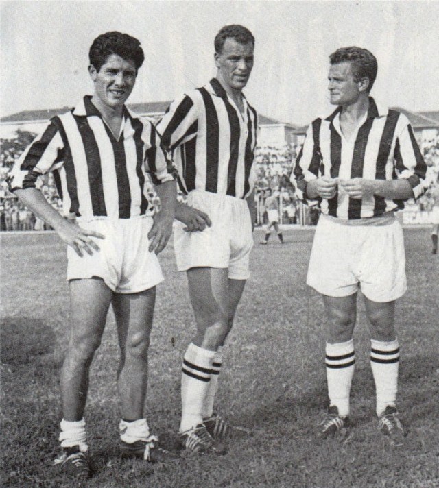 Sivori, Charles, dan Boniperti. (Foto: Wikimedia Commons)