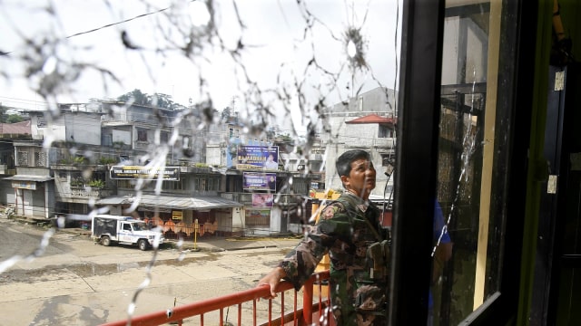 Keadaan Kota Marawi (Foto: AP)