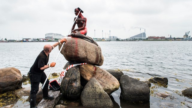 Little Mermaid di Kopenhagen (Foto: Ida Marie Odgaard/Scanpix Denmark/via REUTERS)