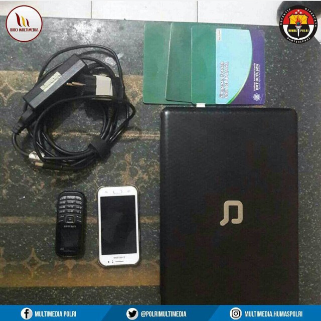 Barang bukti yang diamankan (Foto: Instagram @divisihumaspolri)