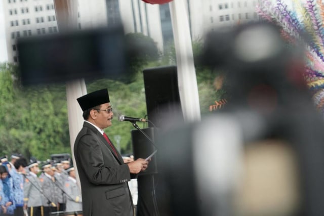 Djarot di upacara hari lahir Pancasila. (Foto: Aditia Nociansyah/kumparan)