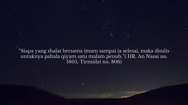 Keutamaan Shalat Tarawih: Shalat Tarawih Bersama Imam Seperti Shalat Semalam Penuh