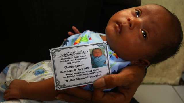 Bayi bernama Pajero Sport (Foto: ANTARA FOTO/Muhammad Iqbal)