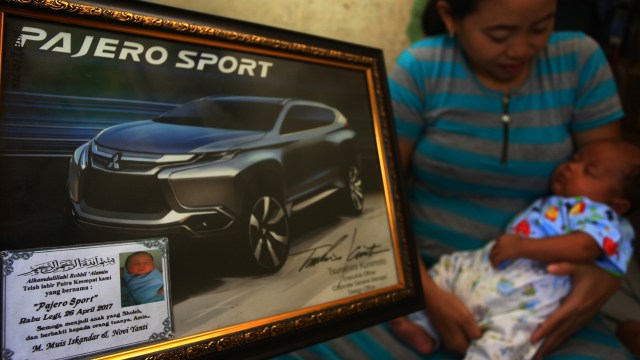 Bayi bernama Pajero Sport (Foto: ANTARA FOTO/Muhammad Iqbal)