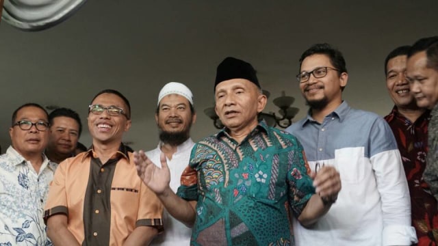 Amien Rais saat memberikan keterangan  (Foto: Aditia Noviansyah/kumparan)