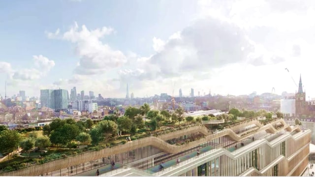Rancangan markas baru Google di London. (Foto: Google)
