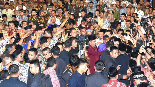 Presiden Jokowi di Universitas Muhammadiyah Malang (Foto: Laily R/Biro Pers Setpres)