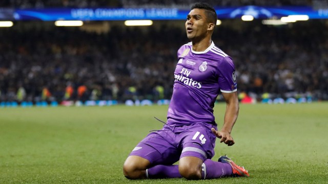 Casemiro, Man of the Match versi kumparan. (Foto: Reuters/Carl Recine)