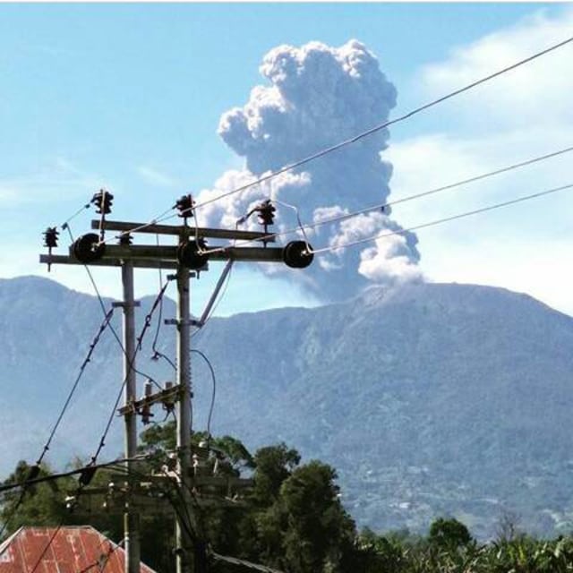 Erupsi gunung Marapi. (Foto: Dok. BNPB)