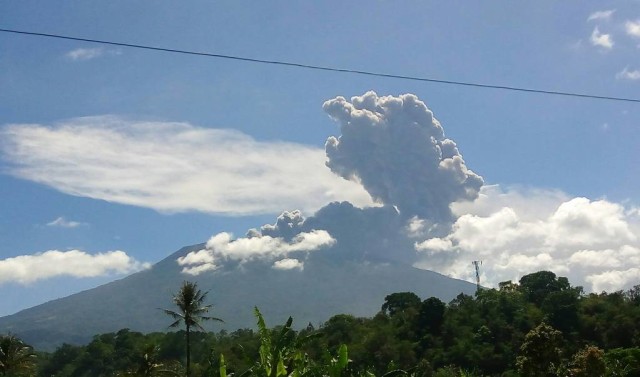 Erupsi gunung Marapi. (Foto: Dok. BNPB)