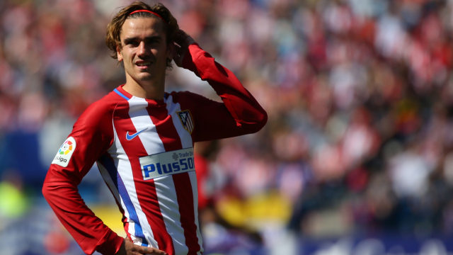 Griezmann memutuskan tinggal di Atletico. (Foto: Reuters/Javier Barbancho)