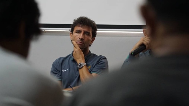 Pelatih Timnas Indonesia, Luis Milla. (Foto: Alan Kusuma/kumparan)