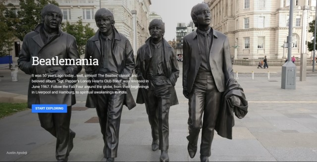 Wisata The Beatles di Google Earth. (Foto: Google)