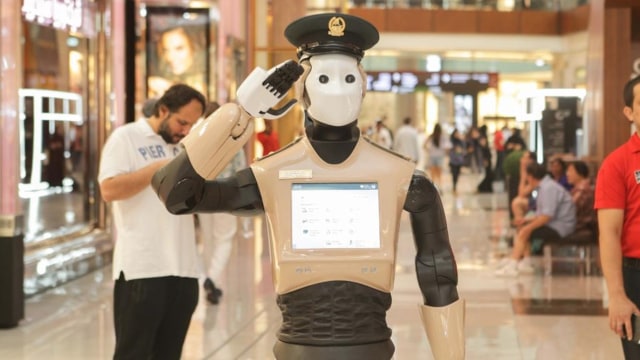 Polisi robot di Dubai, Uni Emirat Arab. (Foto: Dubai Media Office)