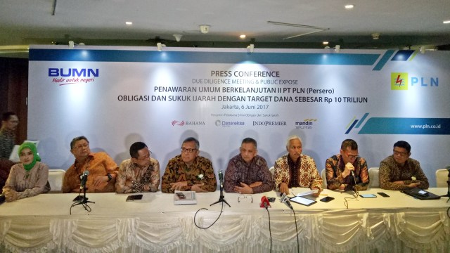 Konferensi pers obligasi PLN (Foto: Edy Sofyan/kumparan)