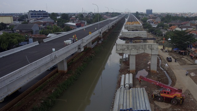 Proyek Tol Becakayu (Foto: ANTARA FOTO/Wahyu Putro A)