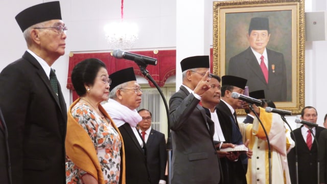 Pelantikan UKP-PIP di Istana Negara. (Foto: Yudhistira Amran Saleh/kumparan)