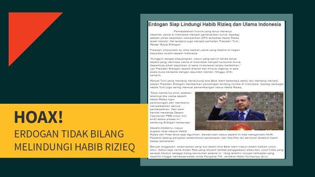 Erdogan tidak bilang melindungi Habib Rizieq (Foto: Deanda Dewindaru/kumparan)