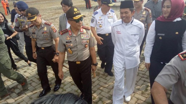 Kapolri di pos polisi Cikopo, Jawa Barat (Foto: Aria Pradana/kumparan)