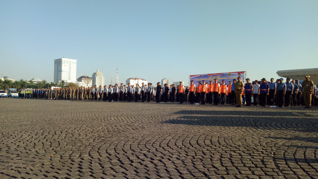 Apel Direktorat Jenderal Perhubungan Darat. (Foto: Aria Pradana/kumparan)