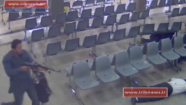 Penembakan terjadi di gedung parlemen Iran. (Foto: IRIB/Handout via Reuters)