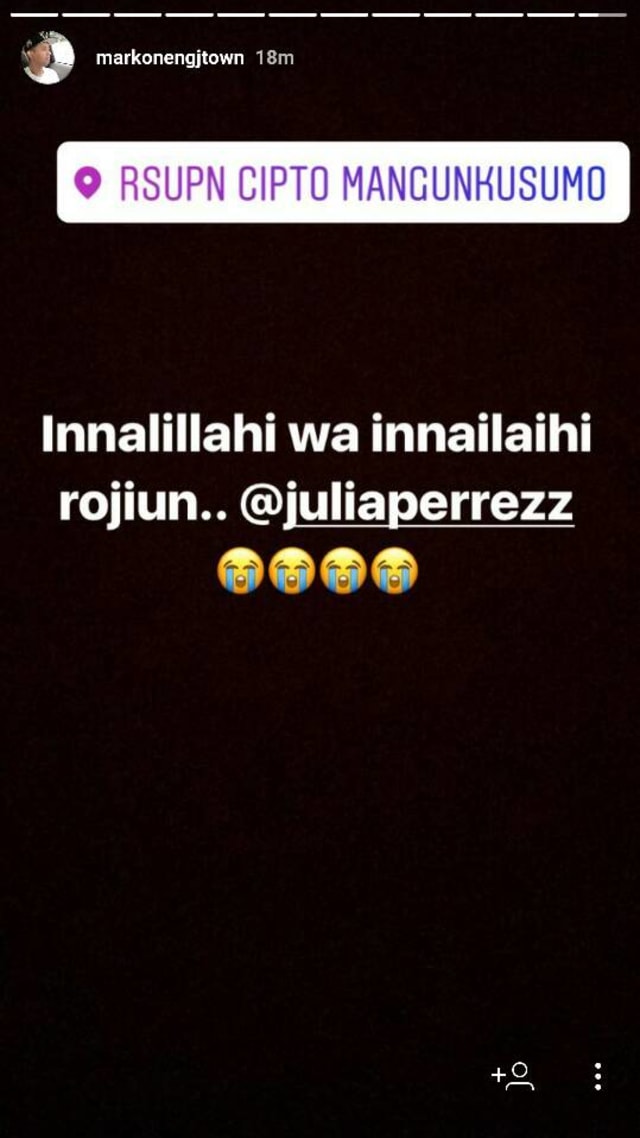 Snapgram dari Markoneng Family (Foto: Instagram/@markonengjtown)