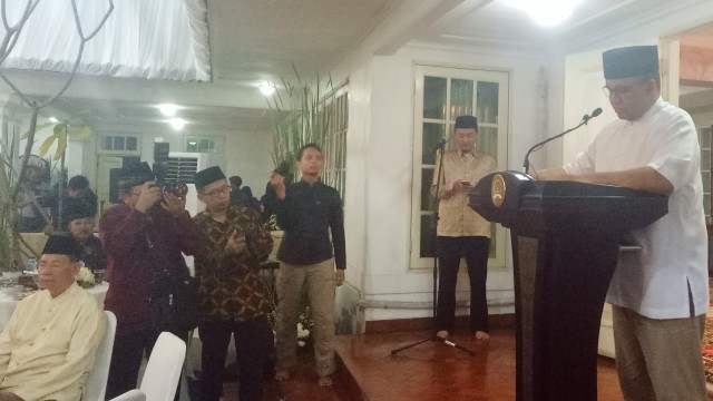 Anies Baswedan buka puasa bersama (Foto: Aria Pradana/kumparan)