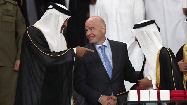 Presiden FIFA, Gianni Infantino. (Foto: REUTERS/Ibraheem Al Omari)