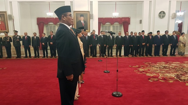 Pelantikan Dewan Kehormatan Penyelenggara Pemilu (Foto: Yudhistira Amran/kumparan)