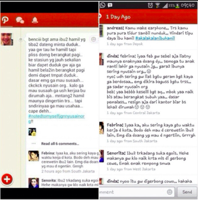 Postingan Path Dinda. (Foto: Dok. Path)