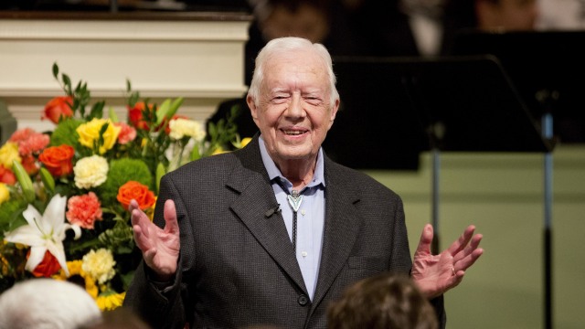Mantan Presiden AS Jimmy Carter Foto: AP Photo/David Goldman