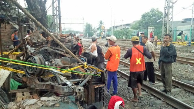 Stasiun Pasar Senen pasca kebakaran gerbong (Foto: Nadia Jovita Injilia Riso/kumparan)