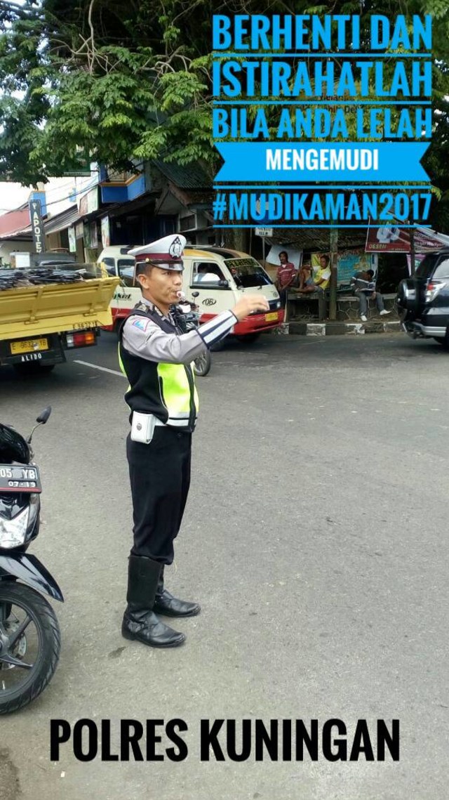 Polres Kuningan Berikan Tips Aman Saat Mudik Lebaran 